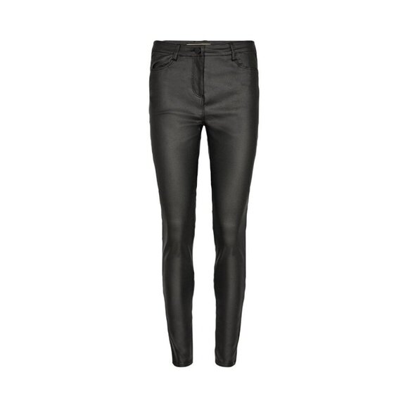 NWT SOYA CONCEPT PAM 3B Black Faux Leather Skinny Pants - Picture 3 of 8